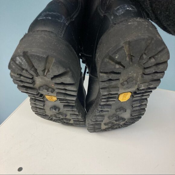 WOMEN - DANNER Sz 9 Moto Military Style Y2K Lined Leather Mid-Calf Lace Up Boots - Picture 9 of 15